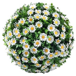 RUANLOV Sfera di Bosso per Ingressi, Piante Topiarie Artificiali, Palline di Erba Topiaria Artificiale di Bosso, Piante Artificiali Decorative, Arredamento Verde Sintetico (C 50cm/20in)