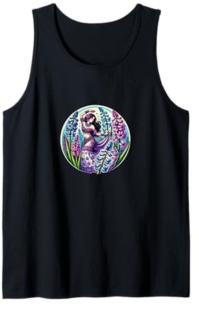 Illustration de jacinthe violette pour danse du ventre Débardeur