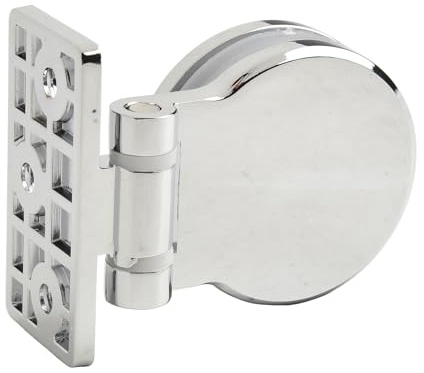 Bisagra de puerta de cristal de aleación de zinc moderna para mampara de ducha, soporte de pared para espejo de baño, 5-12 mm de grosor (bisagra de un solo lado)