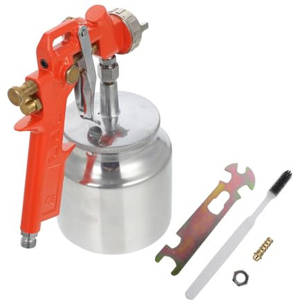 Housoutil Lacksprühgerät Pneumatisch Für Möbel Und Karosserielackierung Farbsprühgerät Automatische Spritzwerkzeuge Orange