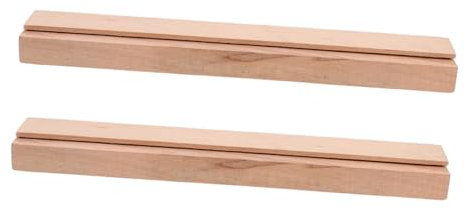OFFSCH 2pcs Solid Wood Drawer Rails Classic Drawer Slides for Kitchen Bedroom Diy High Durability Easy Installation Custom Fit