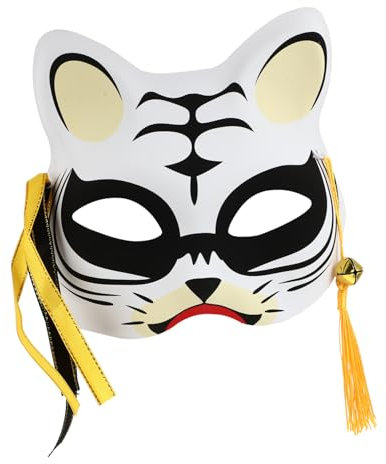 Abaodam Masque Tigre Lumineux Unisexe Masque De Fête Cosplay à Demi-face Pour Halloween Et Événements Festifs