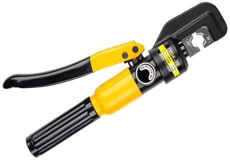 Pinza idraulica domestica Pressione 5-8T Pinza a crimpare idraulica for capicorda fai da te 4-70m㎡ per professionisti e fai da te(70-A)