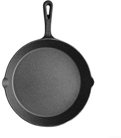 Homeponnew Padella in ferro per barbecue per cucinare all'aperto, perfetta per stufare, cuocere e friggere le tue ricette preferite (25 cm)