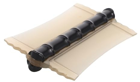 Pettine Doppio Lato in Plastica a Denti Finissimi per Rimozione | Uso su Cuoio Capelluto e Mantello, a Casa o Viaggio, Nero Grigio, Design Bambù