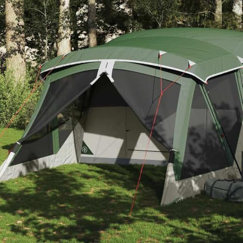INLIFE Campingzelt mit Vorzelt 4 Personen Grün Wasserdicht,Sportartikel,Outdoor-Aktivitäten,Camping & Wandern,Zelte,Grün,16 KG,94536