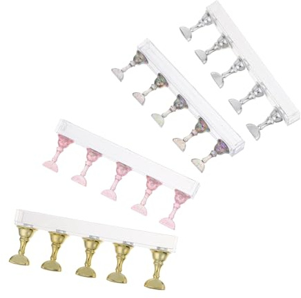 Support D’entraînement pour Nail Art Base, Lot de 4 Sets de Sets