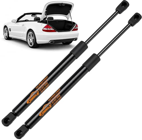 2x Heckklappe Dämpfer Gasdruckfeder kompatibel für Mercedes Benz SL R230 | Cabrio 2001–2012, Hebeunterstützungssystem, Gasfedern, Stoßdämpfer, strapazierfähig, 650 N, 333 mm, ersetzt #2307500036