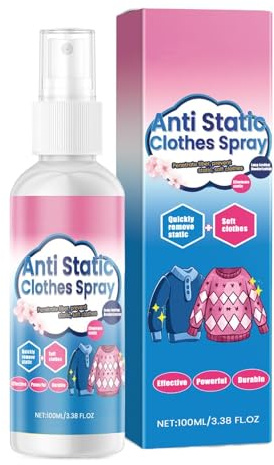 Anti Static Spray for Clothes Instant Universal Fabric Smoothen 100ml | Sofa Static Cling Spray for Home Travel Sweaters Couch Blankets Bed Sheets Rugs