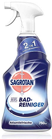 Sagrotan Bad-Reiniger Atlantikfrische – Desinfektionsreiniger für zuverlässige Hygiene im Badezimmer – 3 x 750 ml Sprühflasche im praktischen Vorteilspack