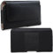 XiRRiX Leder Handy Tasche 2.4 4XL Gürteltasche kompatibel mit Samsung Galaxy A51 A52 A31 M21 M31 / S20 FE/Gigaset GS4 / Sony Xperia L4 / Xiaomi Mi Note 10 Lite - Gürtel Herren Handytasche schwarz