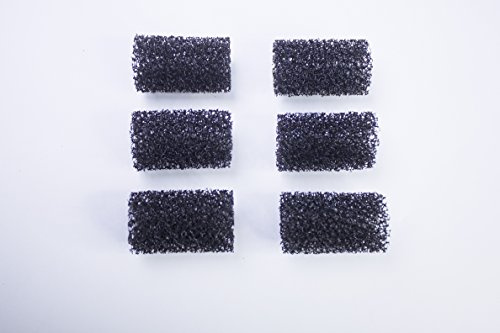 LTWHOME Filter Schwamm für Marina Slim Filters S10 S15 und S20 (Packung mit 6)