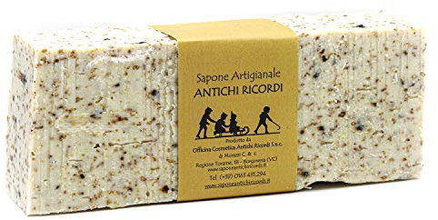 Sapone Nudo al Taglio Artigianale e 100% Naturale - per Viso, Mani, Corpo e Capelli - Scrub Naturale - Sesamo