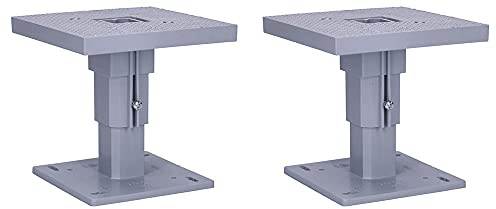 Voxura Teleskop-Geräteträger Isolierstärke 80-160mm UP Fläche 110x110mm Leitungsführung Außendämmung Beleuchtung UP tief universal Grau 2 Stück