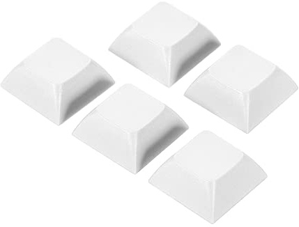 PATIKIL 5 Pack 1U Blank Keycap Tastenkappen Ersatz PBT MX Mechanische Keyboard weiß