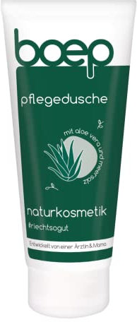 boep douche de soin | Pour les femmes enceintes et allaitantes | Végétalien, naturel et doux | Gel douche cosmétique naturel à l'aloe vera bio | Convient aux peaux sensibles (200 ml)