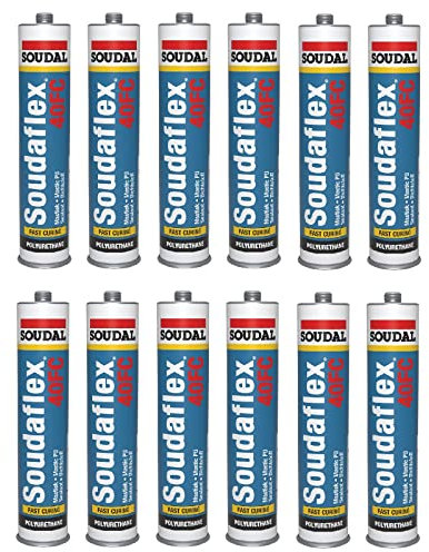 12x Soudal Soudaflex 40FC weiss 310ml | PU-Dichtstoff | Klebstoff | PU-Kleber | Abdichtung | PU-Mastic | 12 Stück