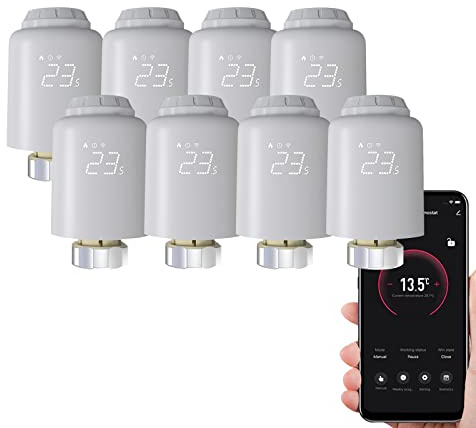 Qiumi Thermostat WiFi radiateur programmable sans hub économie énergie