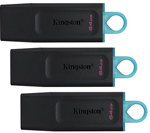 Kingston DataTraveler Exodia 64GB USB 3.2 Flash Drive DTX/64GB - 3 Pack