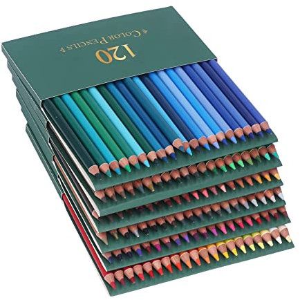 Cyrank Buntstifte 120 Stück, Aquarellstifte-Set, Professionelle Buntstifte Für Erwachsene, Künstler-Zeichenstifte, Skizzenzeichnungsstifte, Künstlerbedarf Für Erwachsene, Anfänger Und Künstler