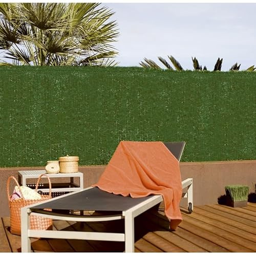 RETELANDIA - Siepe Artificiale Ago Stretto, Schermatura Privacy e Protezione dal Vento per Balconi, Recinzioni, Giardino 1,5x3 m