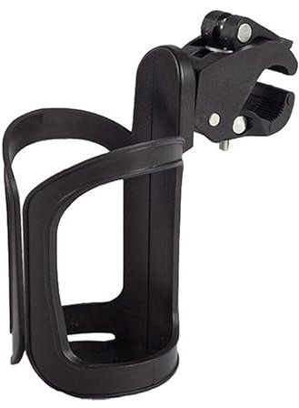 Vision4ever 1Pcs Universal Beverage Cup Holder For Wheelchair Walker Rollator Bike Stroller Black