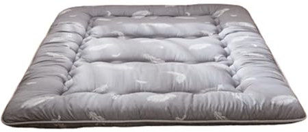 SDGHH-8MMDM Schlaf Matte Boden Futon Matratze Rollmatratze rutschfest Und Atmungsaktiv Faltbar Tragbar Auto Matratze Für Single Twin Full Queen House Gäste Camping Reisen,Grau,135x200cm