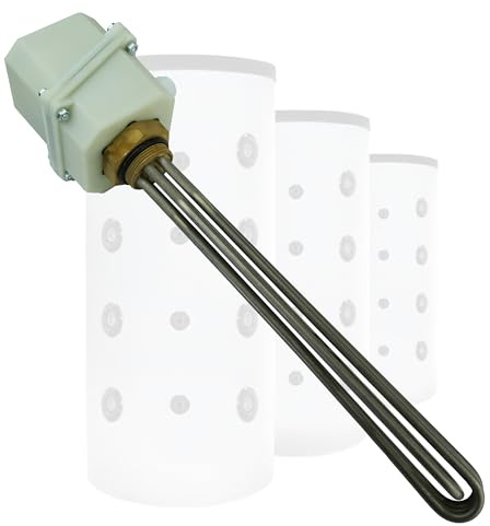 VanFlake Heizstab, Heizstab Warmwasserspeicher, Heizstab 1 1/2 Zoll, Heizpatrone Pufferspeicher 7,5kw, Heizstab Pufferspeicher, Heizelement 400V für Edelstahl und Emaillierte Wasserspeicher (7,5 kW)