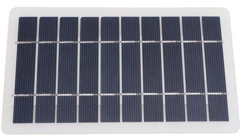 Asixxsix 5W Monocrystalline Solar Panel Charger for Security Camera, Laptop, Radio, Mobile Phone, Lightweight and Portable USB Solar Panel Charger