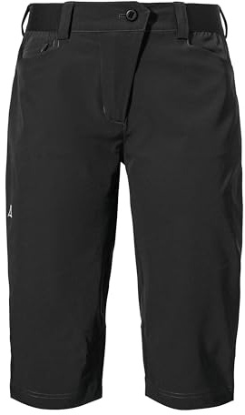 Schöffel Damen Capri Pants Style Keitele WMS, schnell trocknende Radhose mit 4-Wege-Stretch, Dreiviertel Hose mit radspezifischer Passform und elastischem Bund