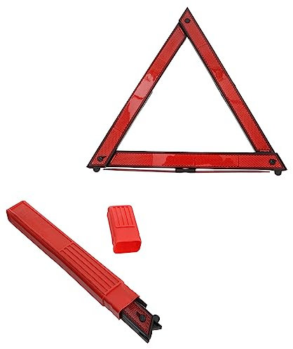 PLAFOPE 2 Stück Auto Warnschild Faltbares Warndreieck Robust Windbeständig Klein Mit Tragetasche Für Pannenhilfe Verkehrssicherheit Straßenbau