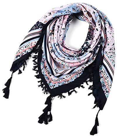 Schal Damen Dreiecksschal Mit Knöpfen Weich Scarf Dreieckstuch Lätzchen Tücher Für Damen Tier Drucken Retro Dreieckschal Warmer Weicher Schal
