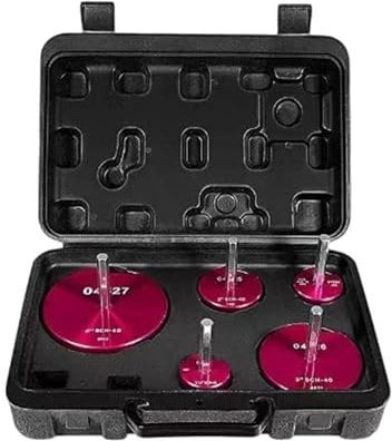 Colcolo 5X PVC Pipe Reamer Kit Accessories Easy to Use Contains 1.25 1.5 2 3 4 Multipurpose Professional Durability Spare Parts