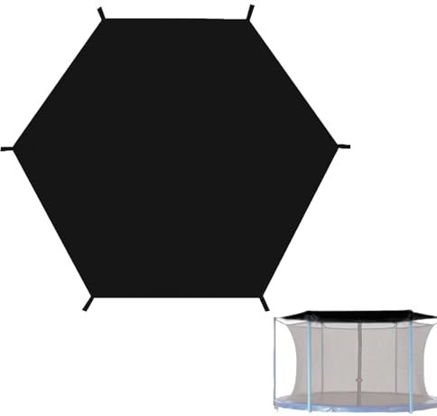 Trampoline Cover 10ft | Trampoline Tent Cover Sun Shade | Nylon Trampolines Accessories Sail Shade Covers | UV Protection Top Protective Covers for 6-8 Support Poles Trampolines