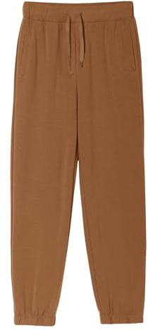 Haloumoning Pantalon de survêtement pour garçon - Coupe droite - Léger - Couleur unie - Pantalon de sport décontracté - Avec taille élastique et poches