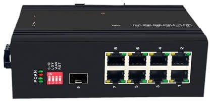 GTGFCSP Switch Ethernet Industriale Switch Industriale su Guida DIN 1 Switch Ethernet Industriale Ottico a 8 Porte