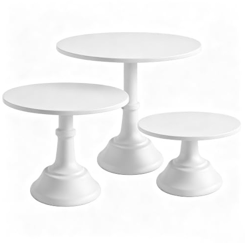 Yeqqzq 3 Pack Metal Cake Stands for 6-12 Inch Cake