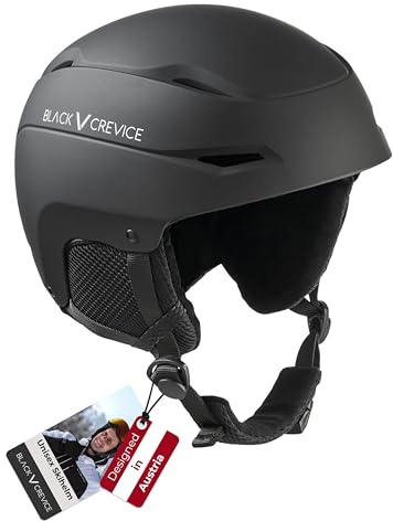 BLACK CREVICE Skihelm Gröden I Größen S-L I Snowboard- & Hybrid-Helm mit ABS-Hartschale & EPS-Innenkern I Stufenlos verstellbar I Robust, stoßfest & leicht