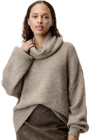 Leger Maglione Jarine - Maglione Lavorato a Maglia da Donna con Dolcevita Ampio - vestibilità Oversize - Maglione Lavorato a Maglia Grossa - Moda per Donna - di Lena Gercke - Taglie 34-44