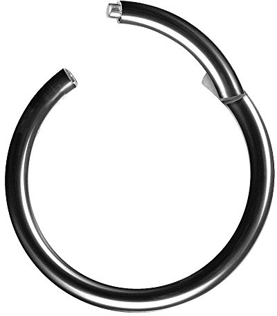 Piercingfaktor Universal Titan G23 Piercing Scharnier Clicker Ring Septum für Tragus Helix Ohr Nase Lippe Brust Intim Nippel Augenbrauen
