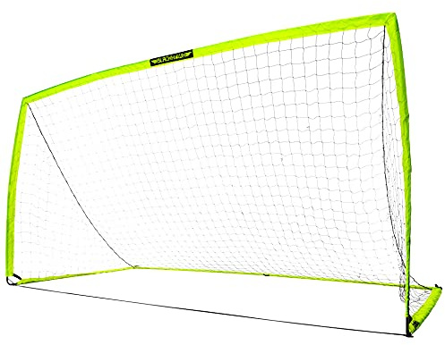 Franklin Sports Blackhawk Tragbares Fußballtor – 3,6 x 1,8 m, Optisches Gelb, 12' x 6'