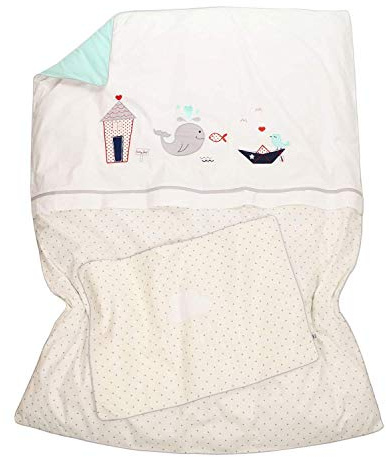 WAL FALTBOOT &Co.: Babybettwäsche 100x135 Kinderbettwäsche