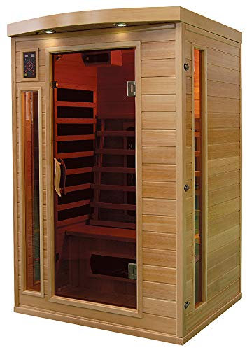 XXL Luxus LED Infrarotsauna Infrarotkabine SET Wärmekabine Sauna + Radio USB MP3 ...