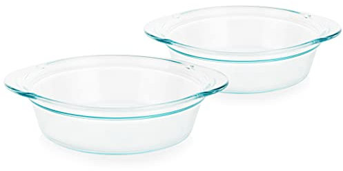 Pyrex 1143883 - Teglia da forno rotonda profonda, in vetro, trasparente