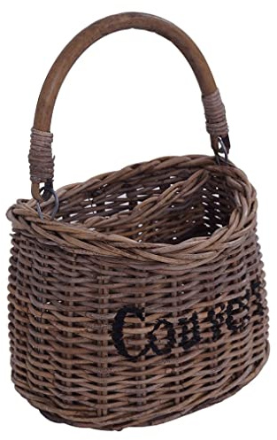 Besteckkorb Couverts XL Besteckhalter Korb Flechtware ca. 23 x 20 cm Rattan mit Tragegriff