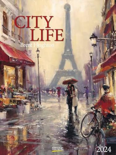 City Life - Kalender 2024 - Gallery-Format - Brent Heighton - Korsch-Verlag - Kunstkalender - 48 cm x 64 cm