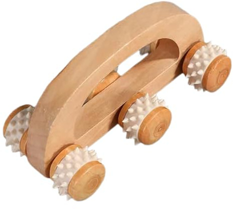 Healvian Massageroller mit Griff zur Sanften Muskelmassage für Rücken und Beine Handliches Massagegerät für Gezielte Entspannung und Regeneration