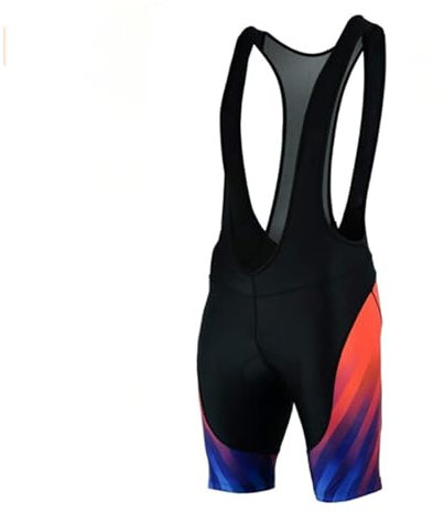 TIYGHI Cuissard à Bretelles de Cyclisme Cuissard de vélo Homme Cuissard à Bretelles VTT Respirant Homme (Color : F, Size : XL)