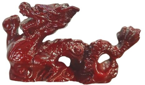 Chinesische Drachen Figuren | 2024 Drachenfigur Aus Holz | Chinesische Fengshui-Drachenstatue Aus Holz | Handgeschnitzte Drachenskulptur | 2024 Jahr des Drachen Geschenk