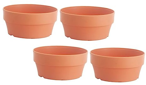 POPETPOP 8 STK Runder Blumentopf Zimmerpflanze Vintage-Harz Minipflanzen Sukkulenten Pflanzer Bonsaischalen Aus Kunststoff Kaktus-töpfe Antiker Pflanzer Garten Haushalt Teller Plastik Büro